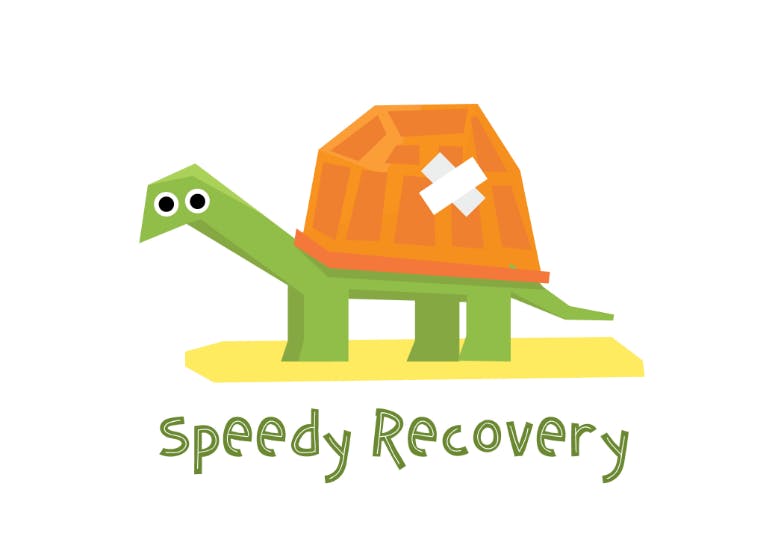 Speedy recovery - get well soon card