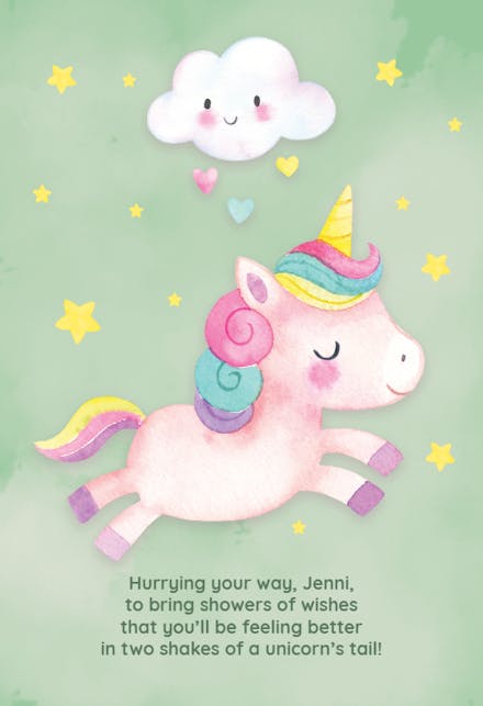Sprinkled with a Smile - Get Well Soon Card
