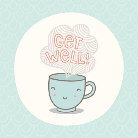 Tea Talk - Get Well Soon Card