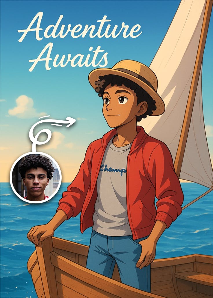 Adventure awaits - farewell card