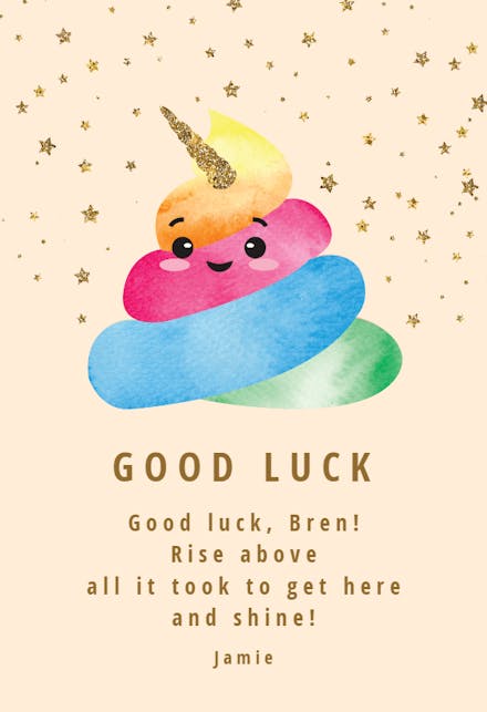 Be a Star - Good Luck Card