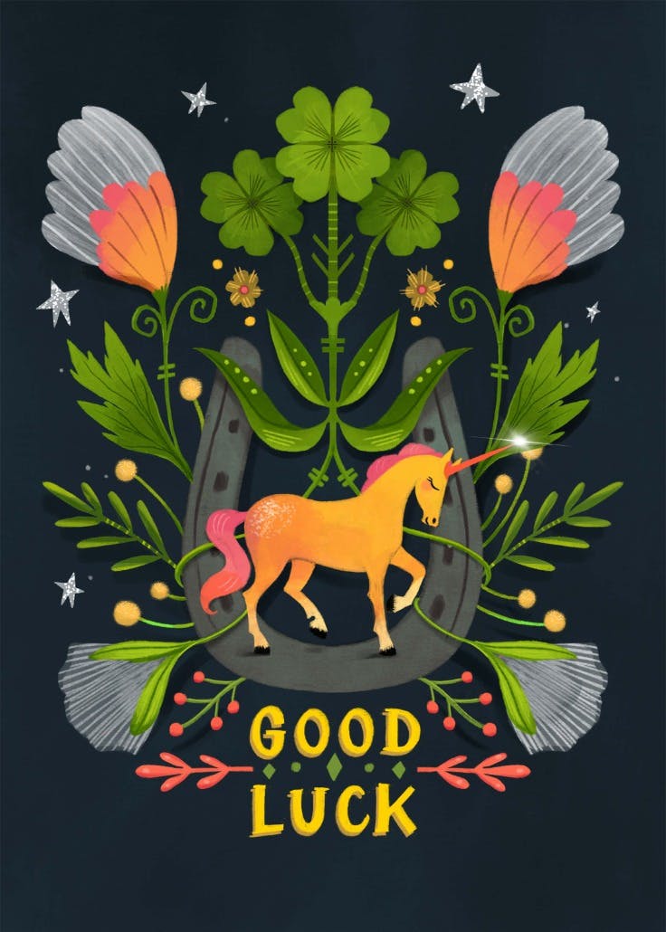 Best of luck - good luck card