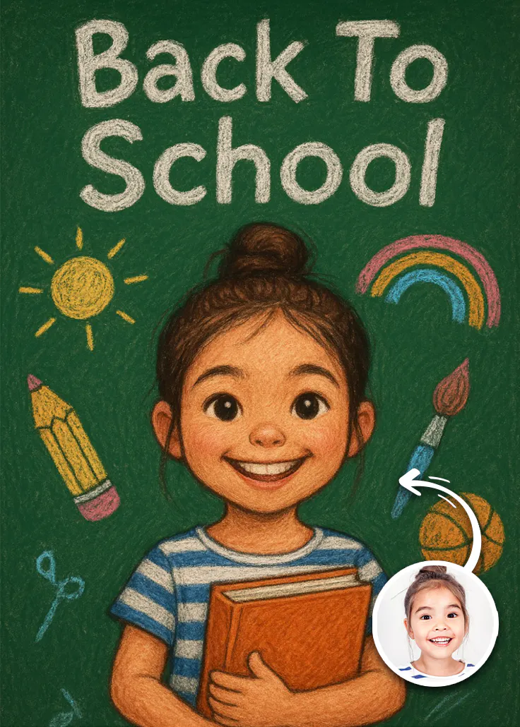 Chalk board - good luck card