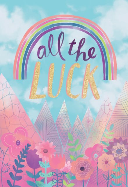Dream catcher - good luck card