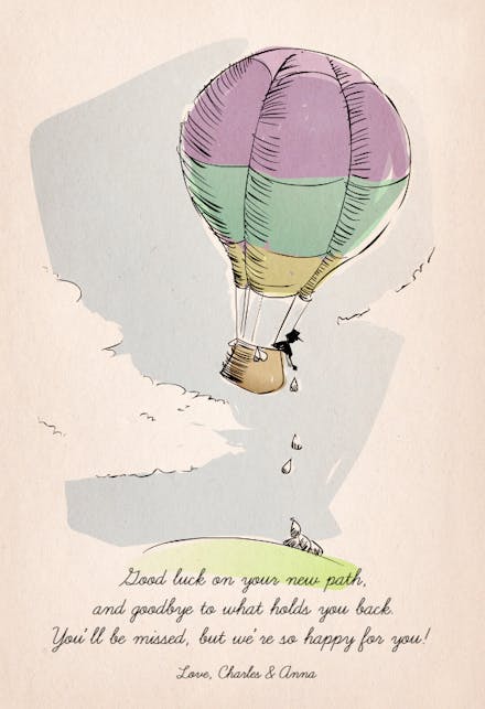 Going Higher - Good Luck Card