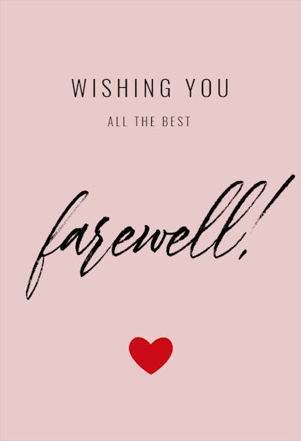 Good Luck - Farewell Card (Free) | Greetings Island