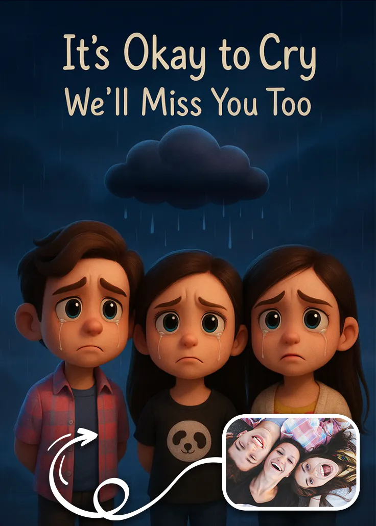 It's ok to cry - seni düşünüyorum kartı