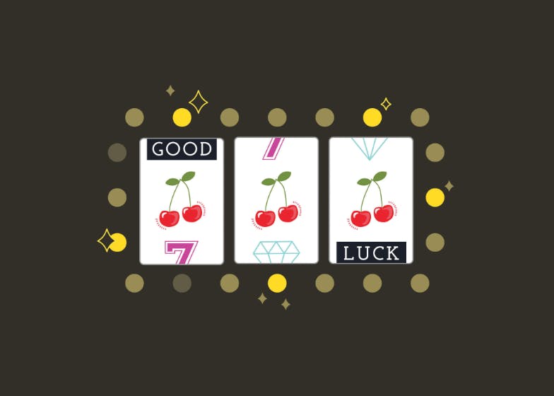 Jackpot -  tarjeta de buena suerte