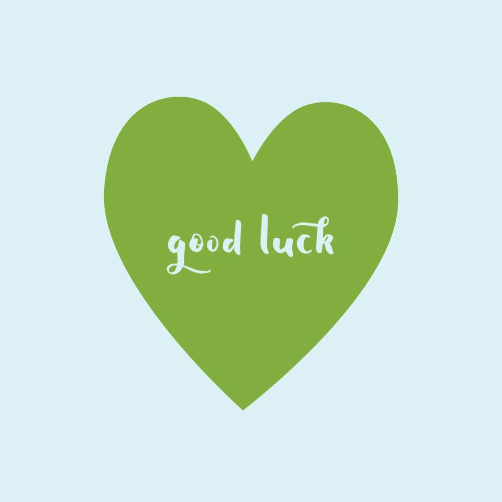 Luck love -  tarjeta de buena suerte