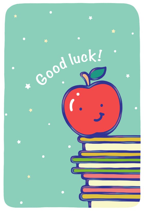 May hard work pay off - good luck card