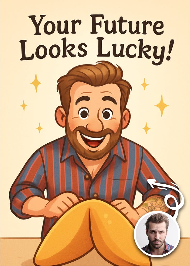 My fortune cookie - good luck card