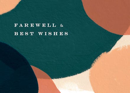 Paintery - farewell card