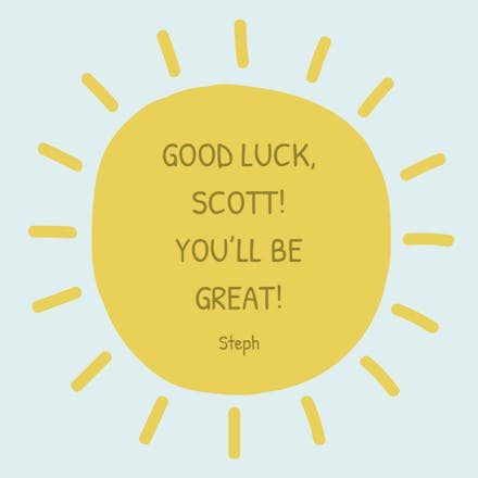 Radiant Rays - Good Luck Card