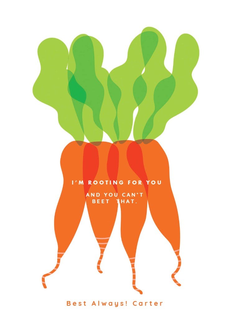 Rooted - tarjeta de buena suerte