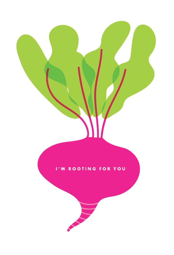 Rooting for you - good luck card