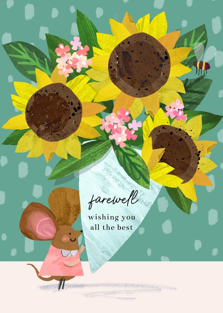 Sending sunshine - thinking of you card