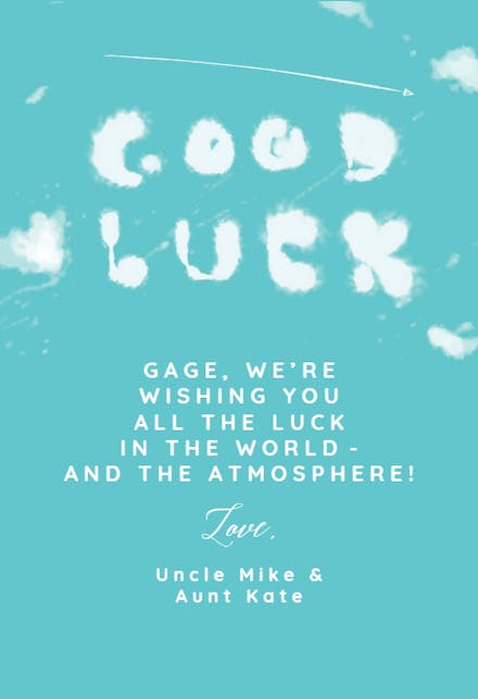 Going Places - Good Luck Card | Greetings Island