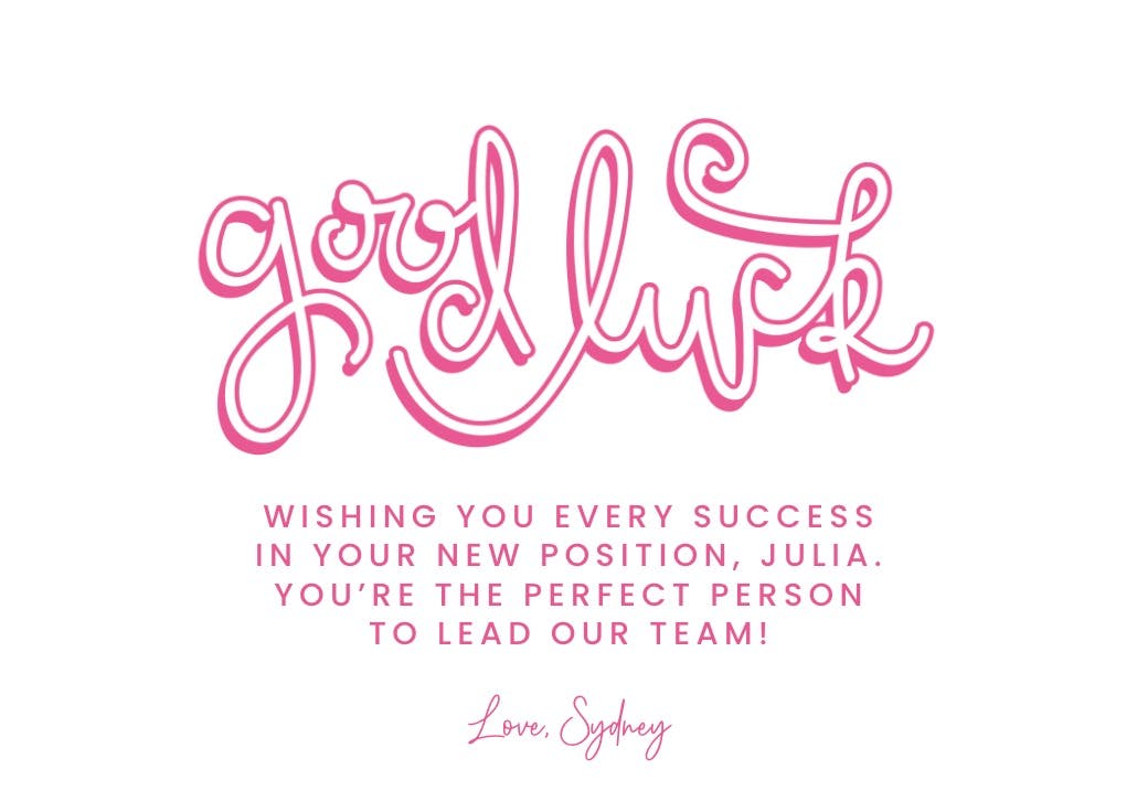 Swirled - tarjeta de buena suerte