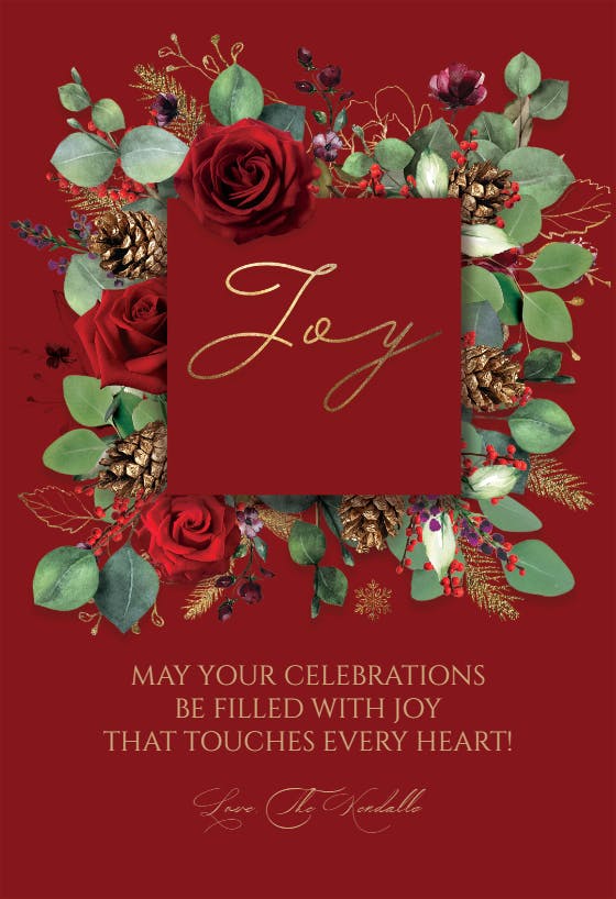 All the joy - christmas card