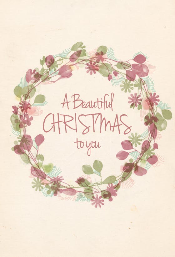 Beautiful christmas - christmas card