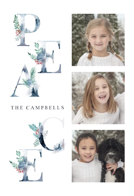 Christmas Alphabet - Tarjeta De Navidad