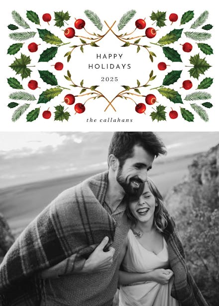 Christmas berries photo - christmas card