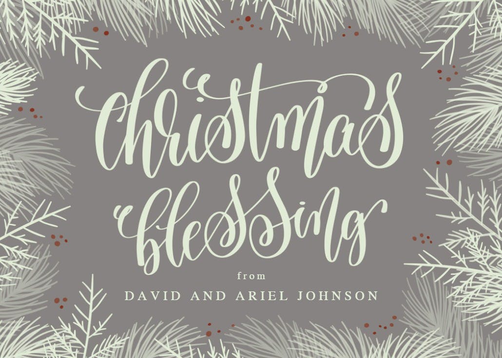 Christmas blessing - christmas card