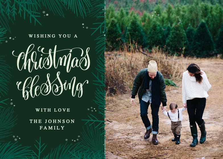 Christmas blessing - tarjeta de navidad