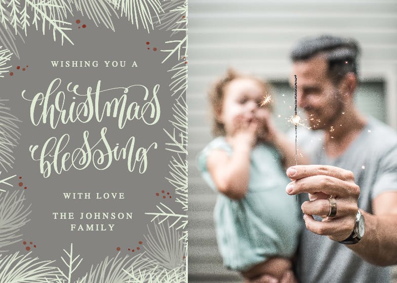 Christmas blessing - christmas card