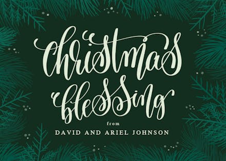 Christmas Blessing - Tarjeta De Navidad