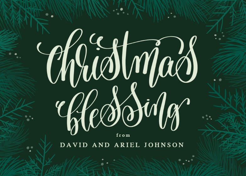 Christmas blessing -  tarjeta de navidad