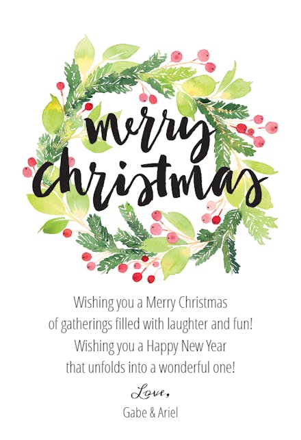 Christmas Circle - Holidays Card