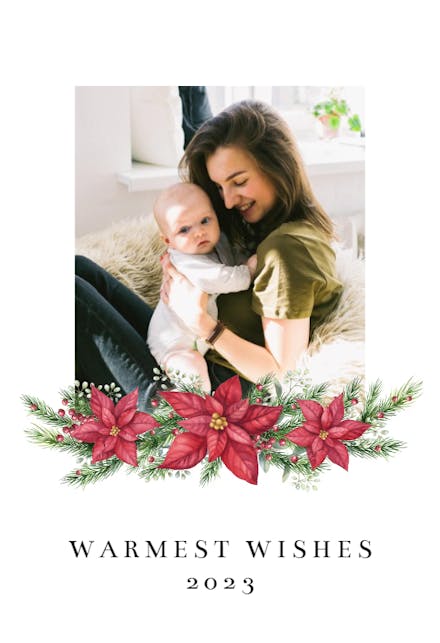 Christmas Flowers - Tarjeta De Navidad