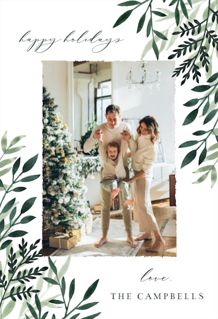 Christmas Foliage - Christmas Card