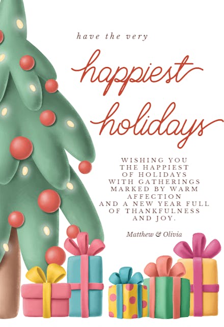 Christmas Interior - Tarjeta De Navidad