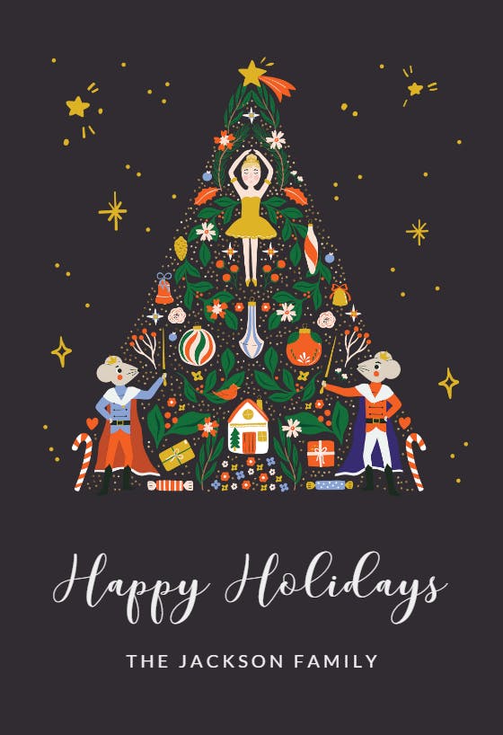 Christmas tree full -  tarjeta de navidad