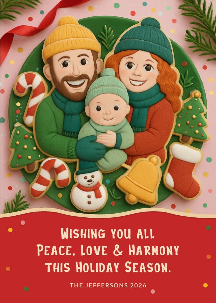 Cookie wonderland - tarjeta de navidad