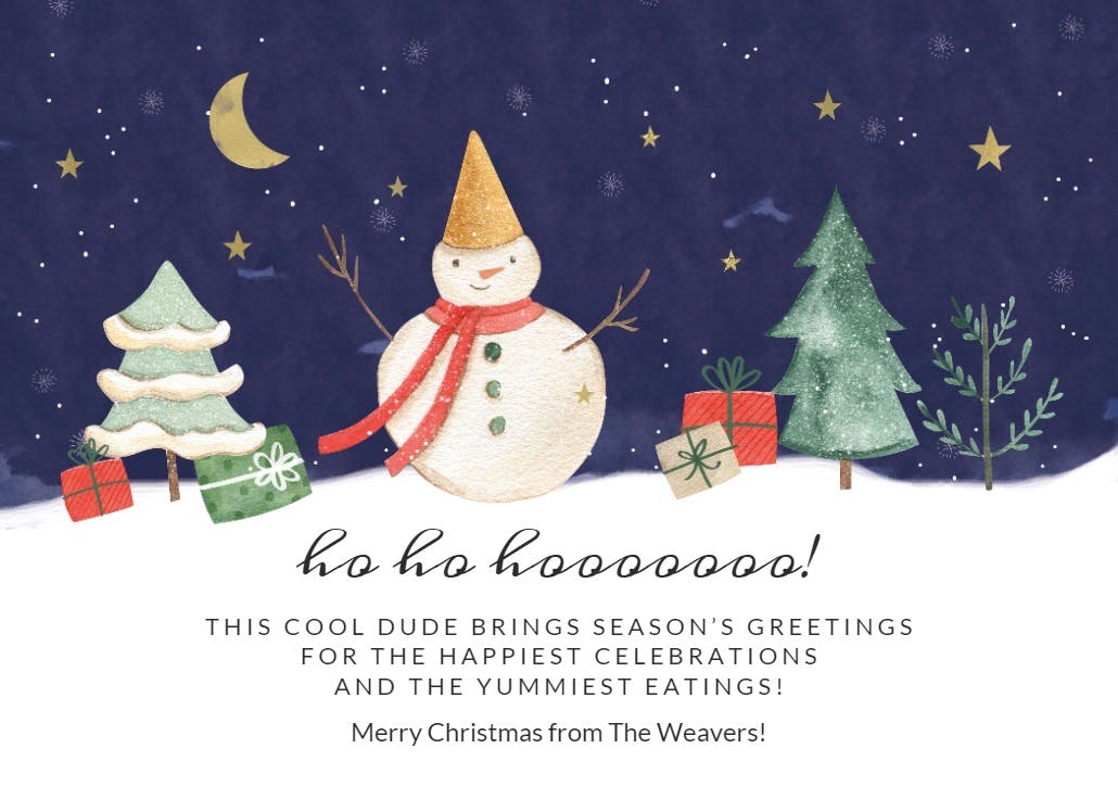 Cool dude - christmas card