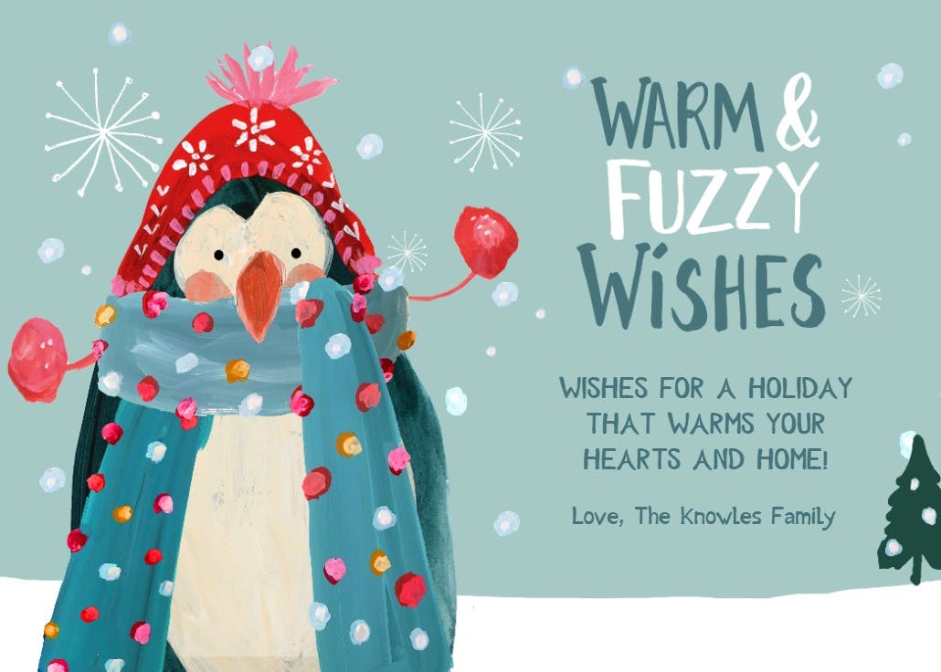 Cozy christmas - christmas card