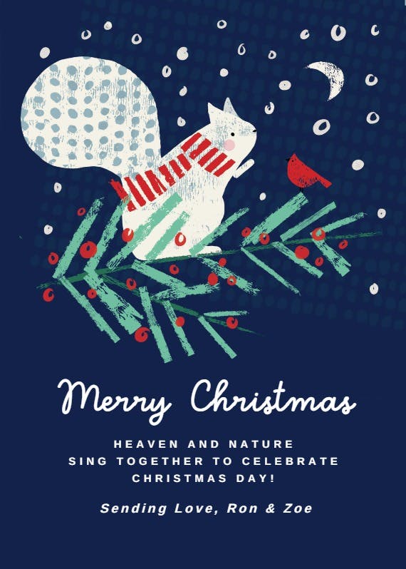 Critter christmas - christmas card