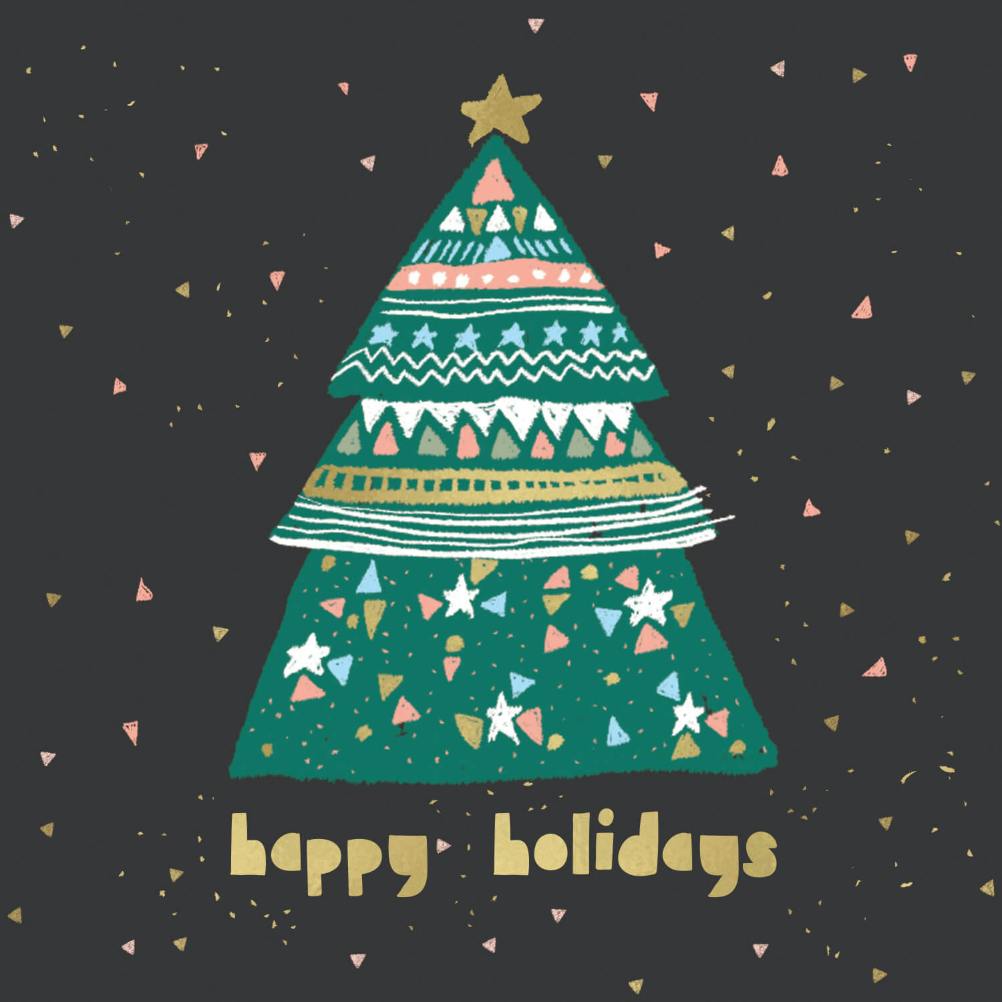 Cute little tree - christmas card