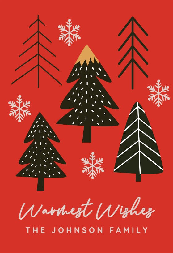 Cute nordic christmas -  tarjeta de navidad