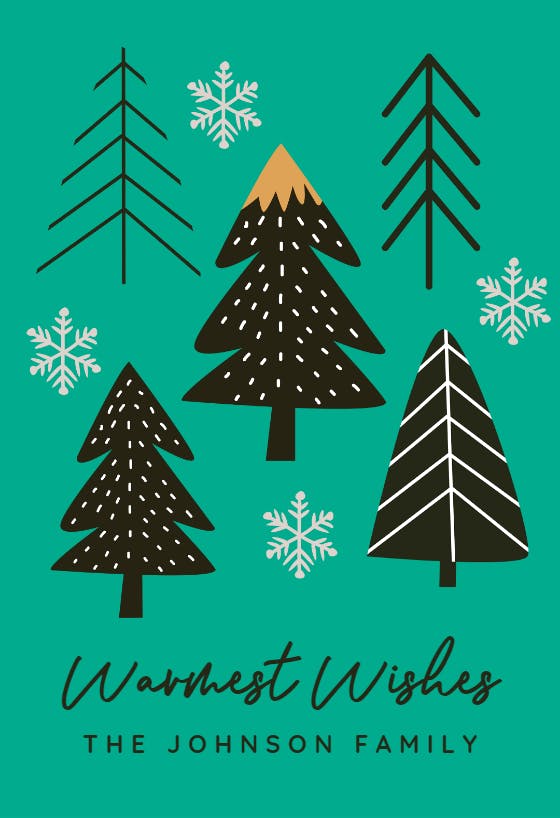 Cute nordic christmas -  tarjeta de navidad