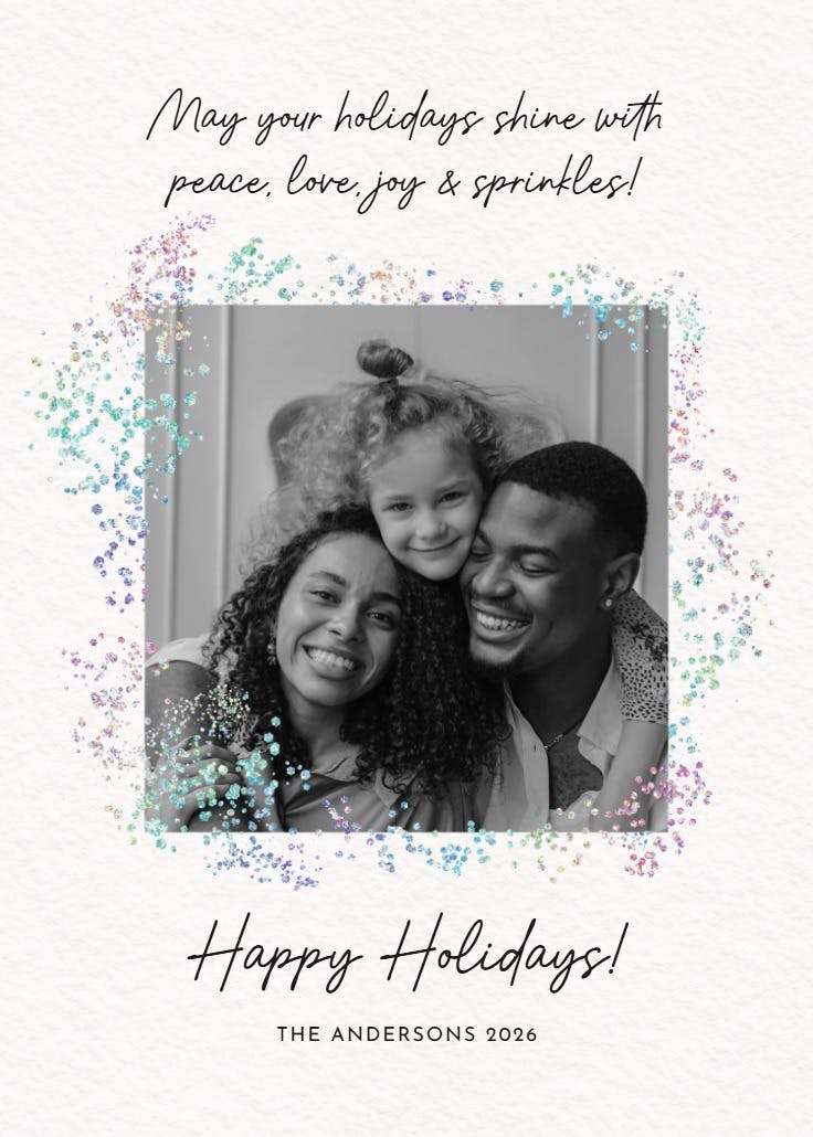 Decadent glitz photo - christmas card