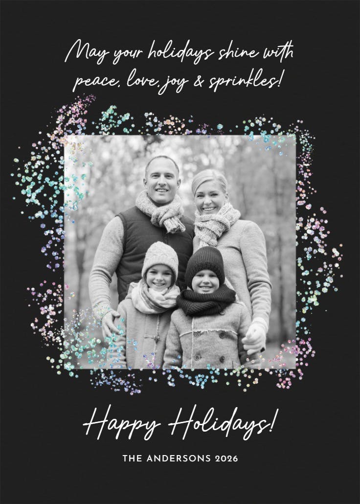 Decadent glitz photo - christmas card