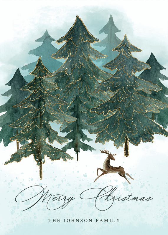 Deer - christmas card