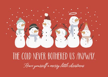 Easy Freezy - Tarjeta De Navidad