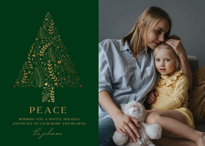 Family tree - christmas card