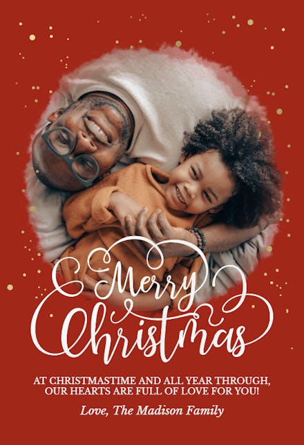 Festive Faces - Tarjeta De Navidad