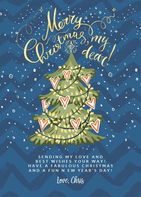 Festive fir - christmas card